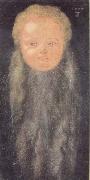 Portrait of a boy with a long beard